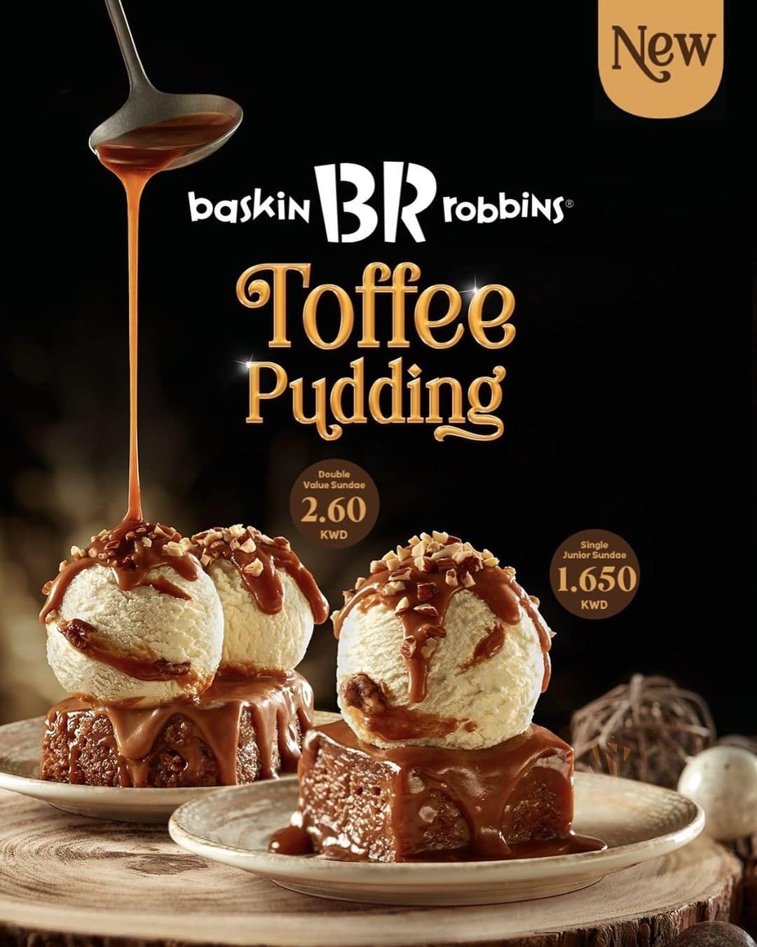 Baskin Robbins Toffee Pudding offer