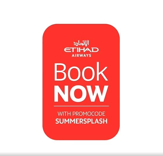 Etihad Airways Summer Splash sale