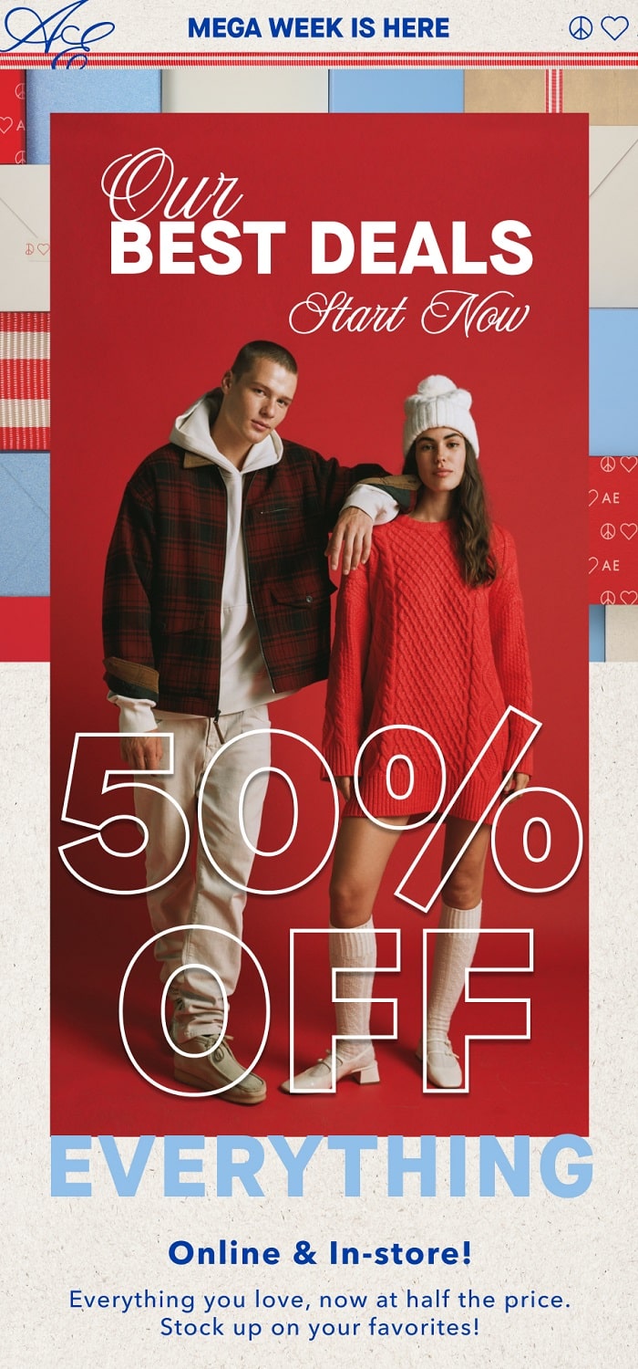 American Eagle Mega Week Sale